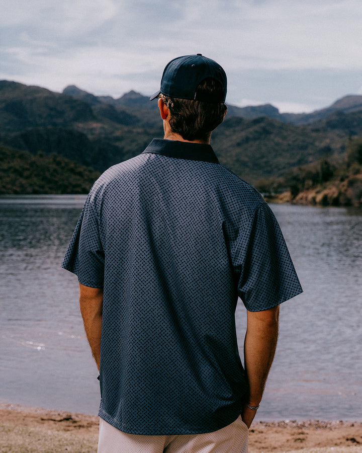Labyrinth Polo 075362040-Navy / Western Sky