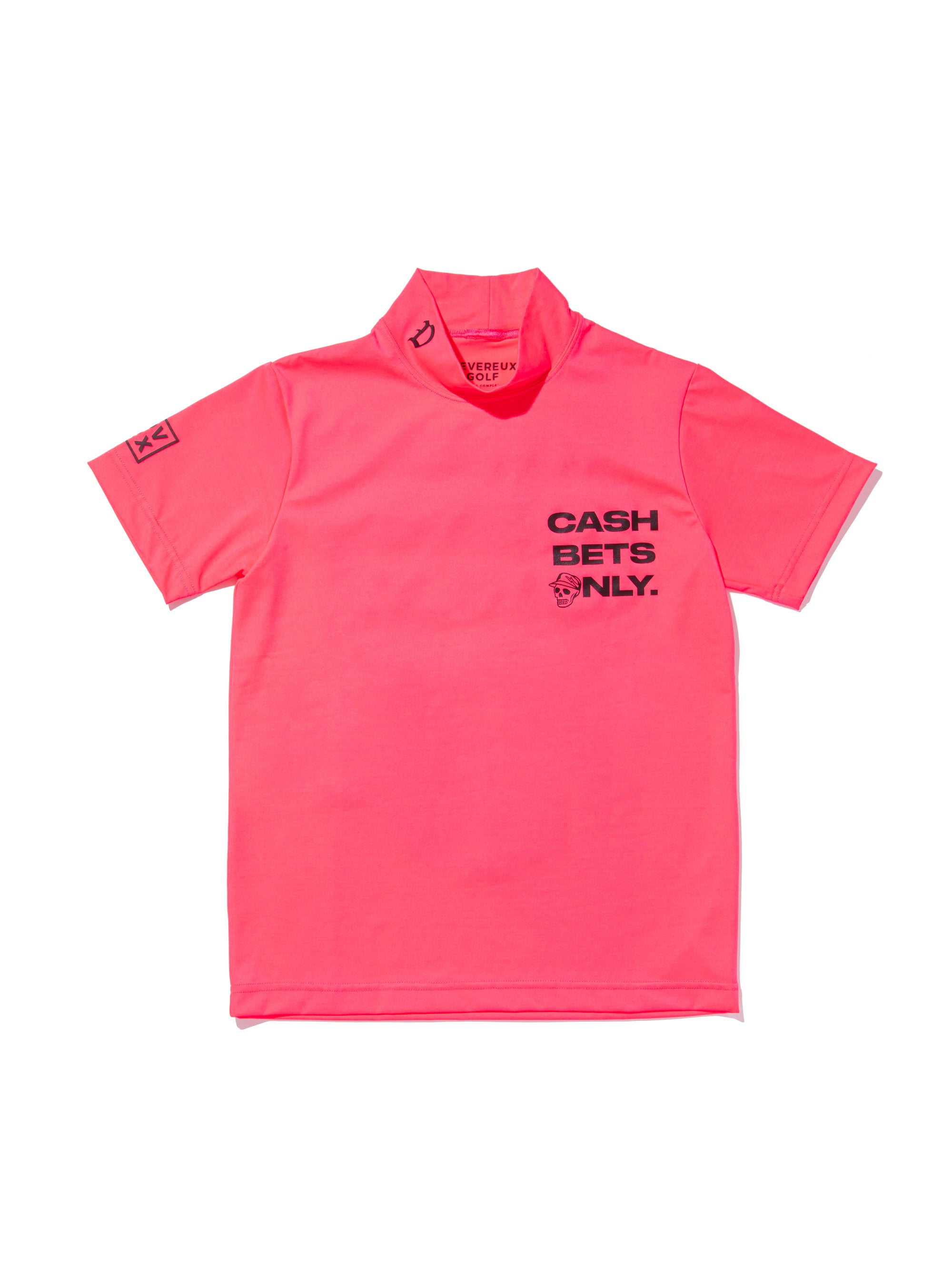 WOMENS Cash Bets Only 2 Mock Neck Tee 763572070-PINK