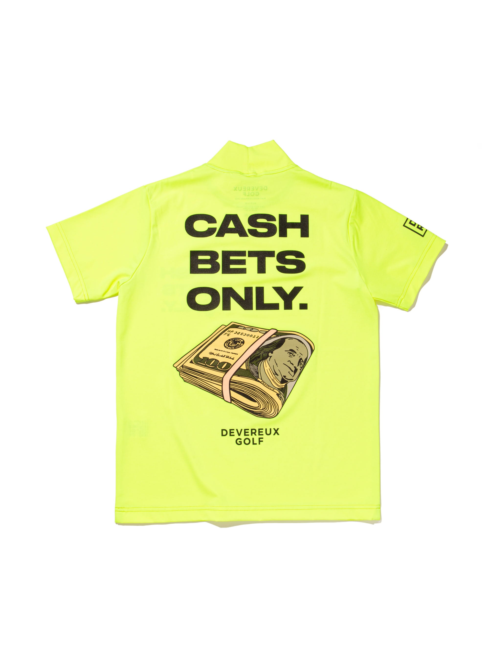 WOMENS Cash Bets Only 2 Mock Neck Tee 763572070-YELLOW