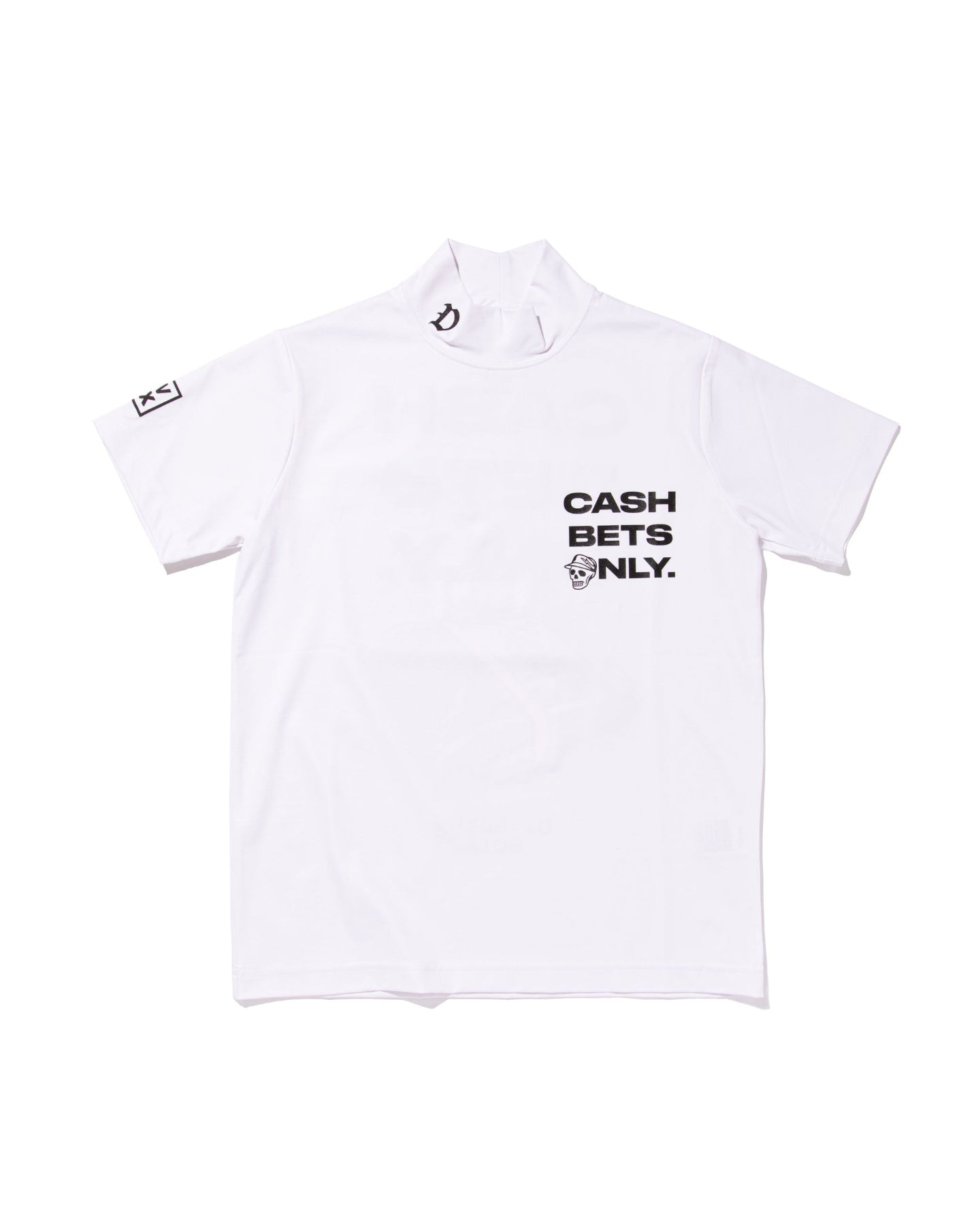 WOMEN Cash Bets Only 2 Mock Neck Tee 763572070 WHITE