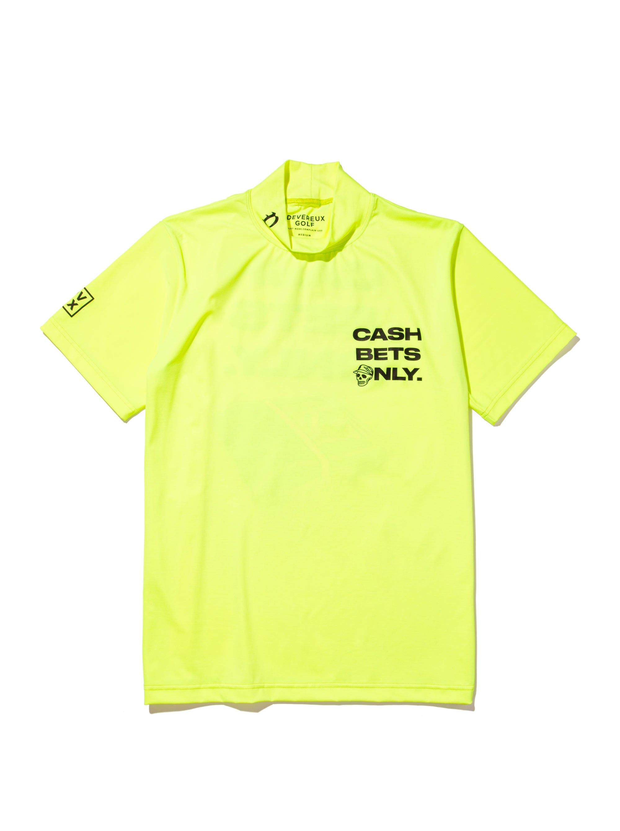 Cash Bets Only 2 Mock Neck Tee 763572001-YELLOW