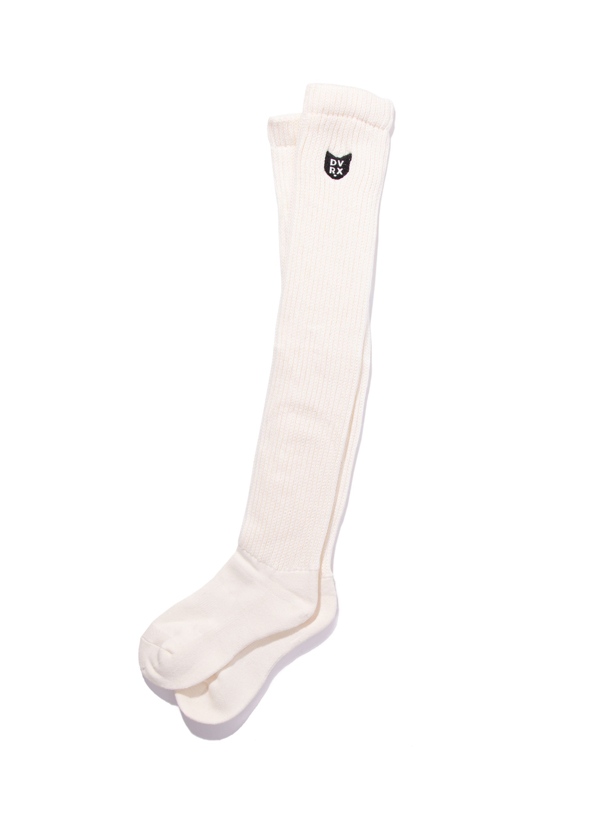 WOMENS D Cat Loose Knit Socks 763474817-WHITE