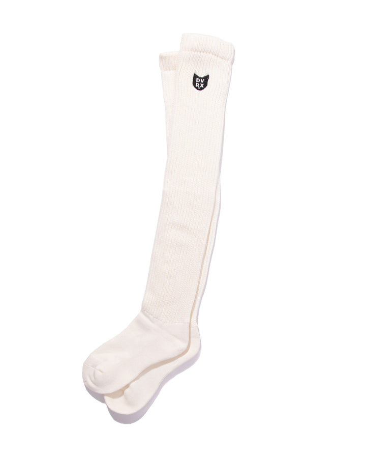 WOMEN D Cat Loose Knit Socks 763474817-WHITE