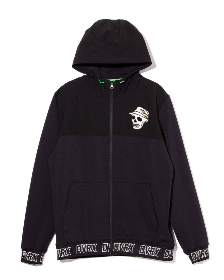 DEVEREUX テリングアクアZIPフーディー 763572111-BLACK