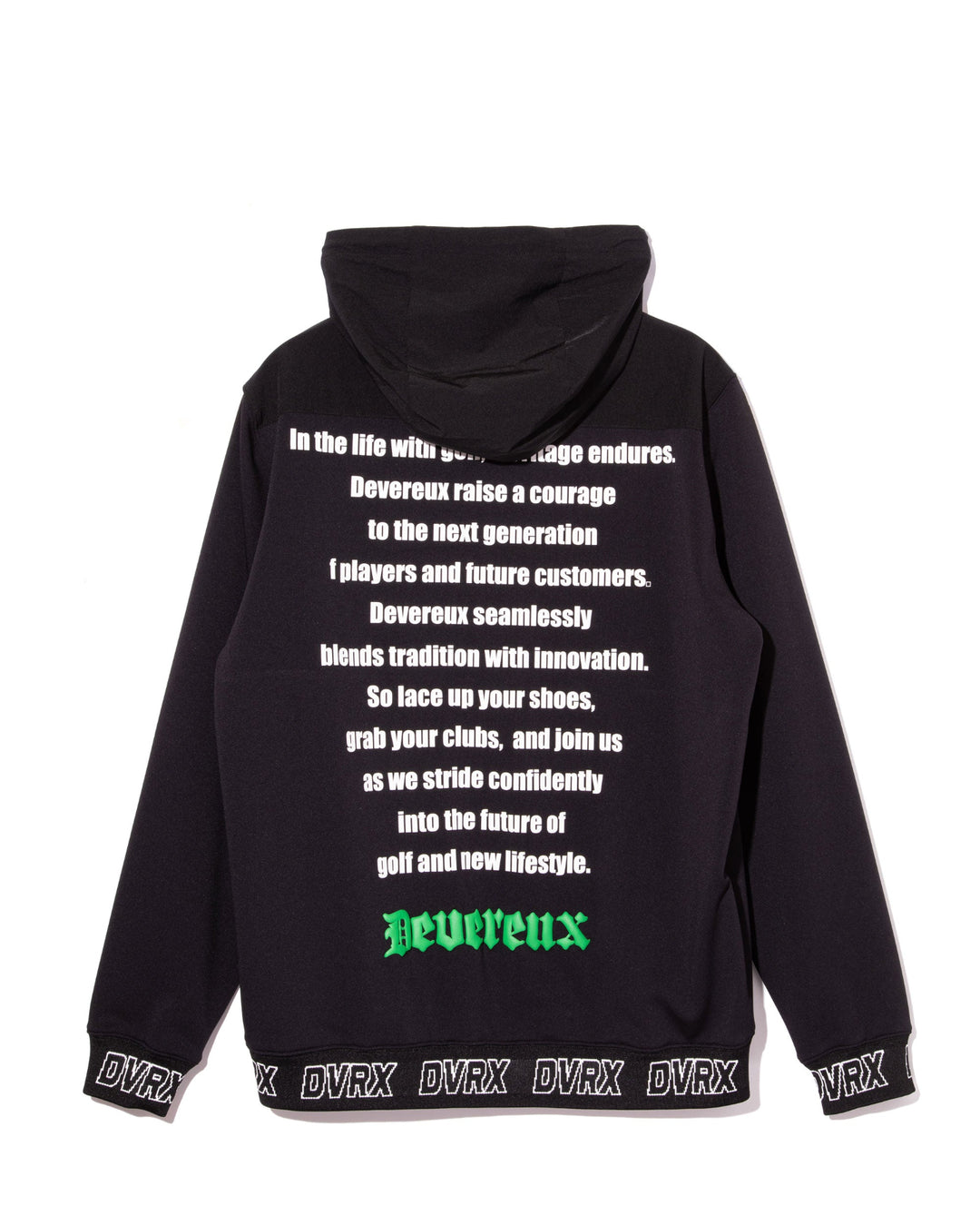 DEVEREUX テリングアクアZIPフーディー 763572111-BLACK