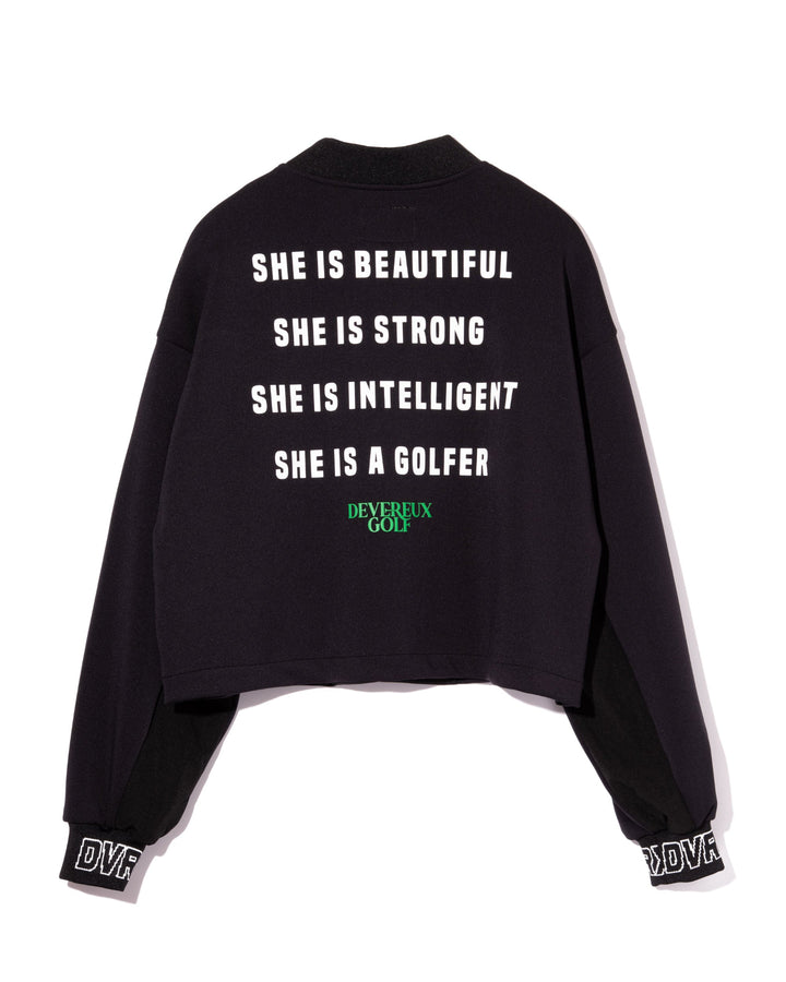 WOMEN DEVEREUX テリングアクアブルゾン 763572179-BLACK