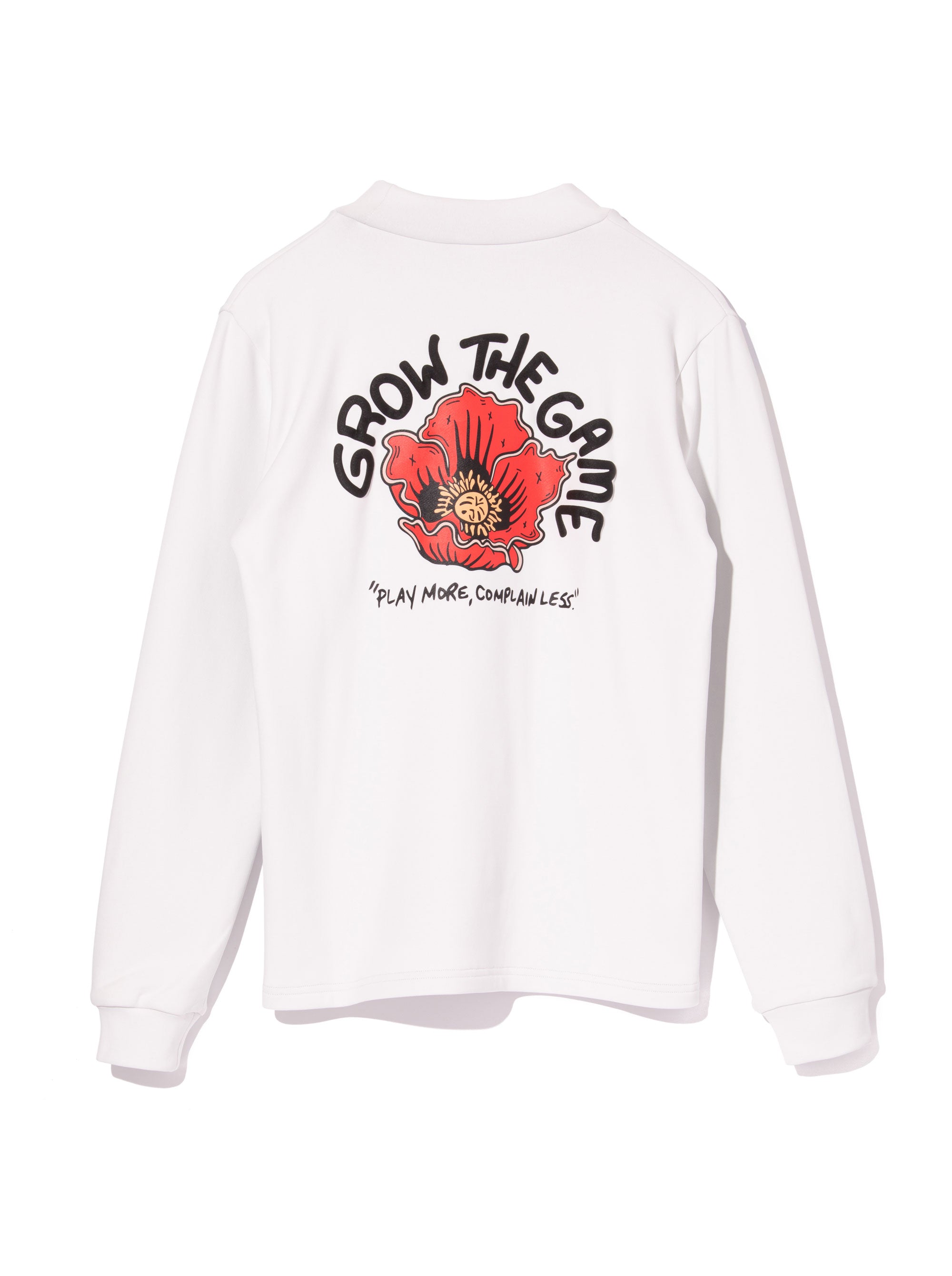 WOMENS Grow the Game Flower KRモックネック 763474075-WHITE