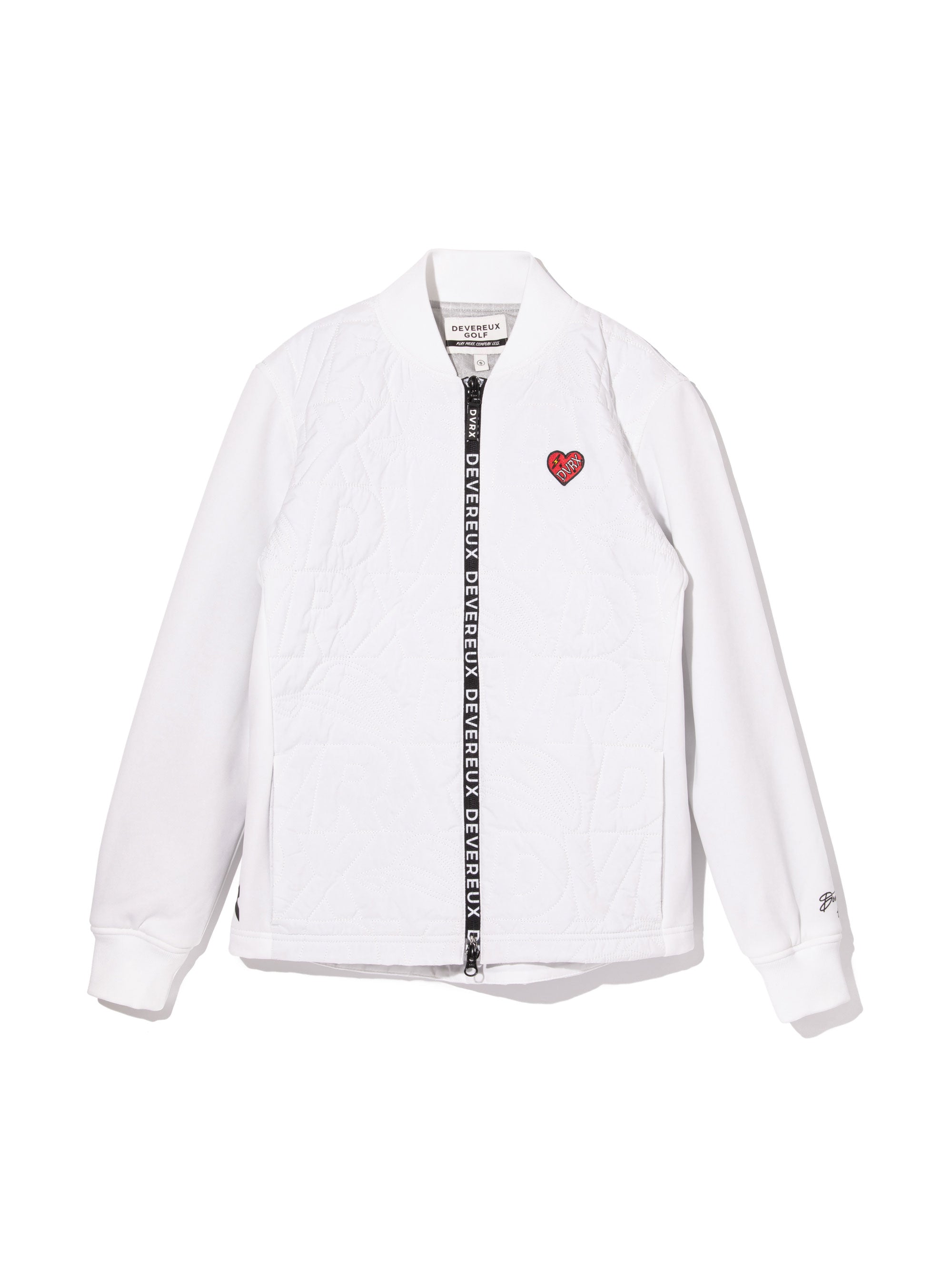 WOMENS DVRX中綿キルトFull Zip JK 763474172-WHITE