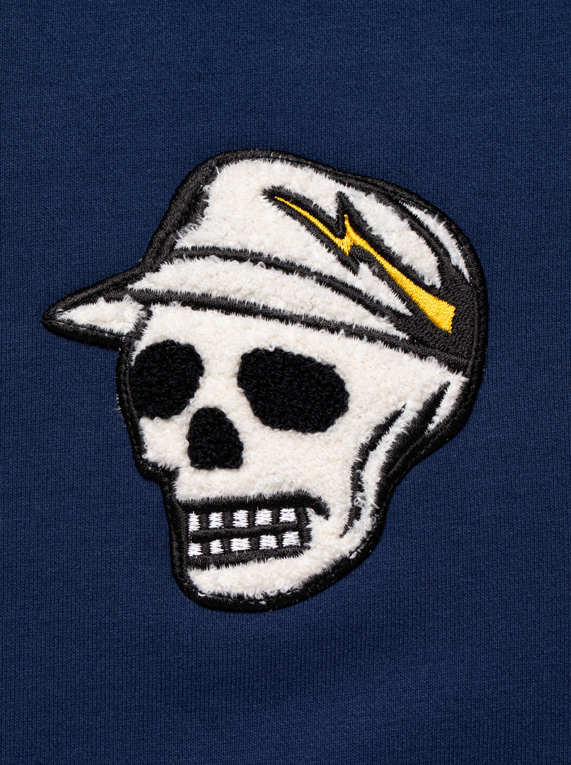 Icon SkullパッチCrew 763474017-D/BLUE