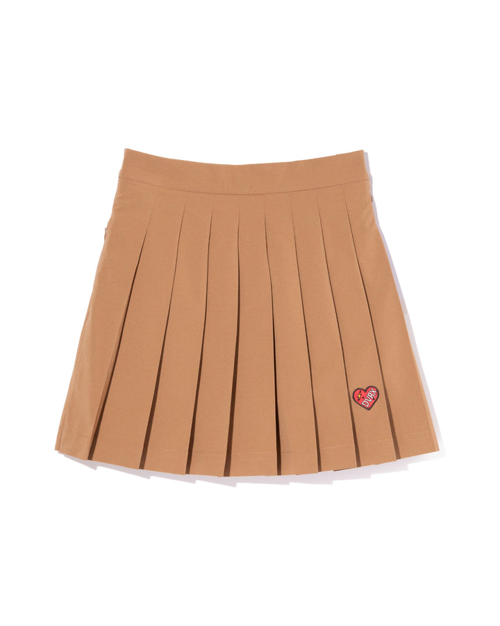 WOMEN DVRX Heart Pleated SK 763474477-CAMEL