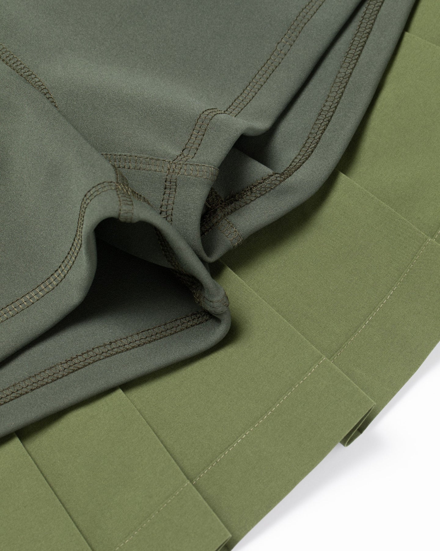 WOMEN DVRX Heart Pleated SK 763474477-KHAKI