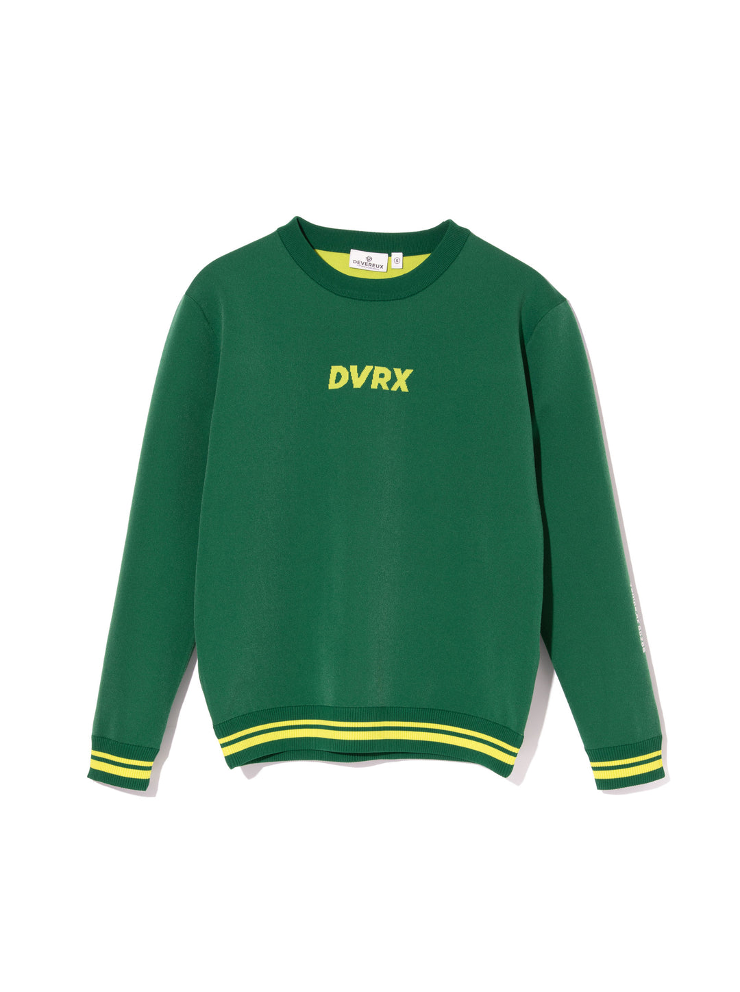 WOMEN 18G Essential DVRX Knit Crew 763474770-GREEN