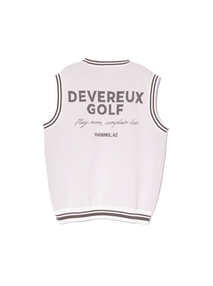 WOMEN 18G Essential DVRX Knit Vest 763474771-WHITE