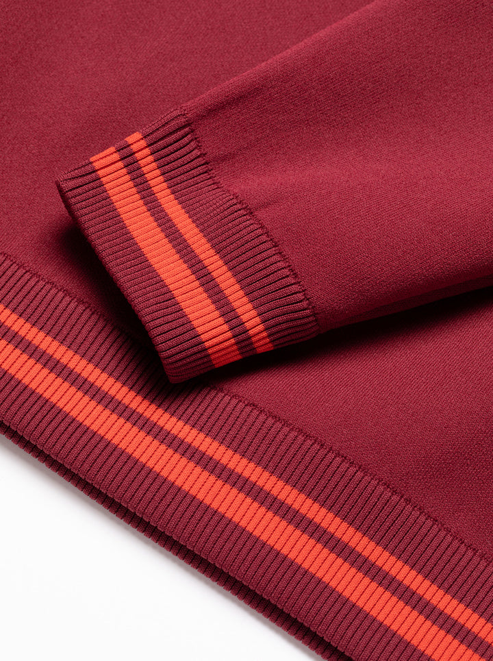 18G Essential DVRX Knit CREW 763474701-BURGUNDY