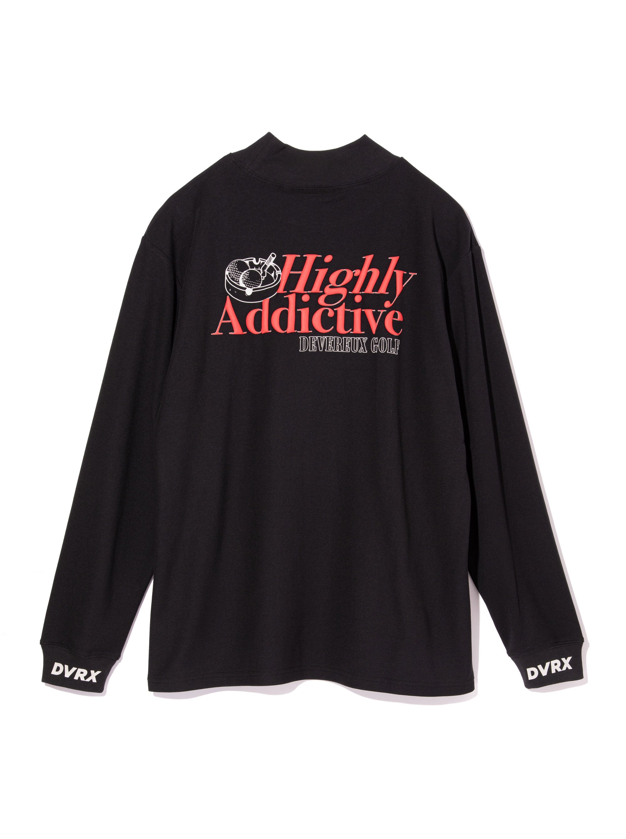 Highly Addictive Mock Neck L/S 763474015-BLACK