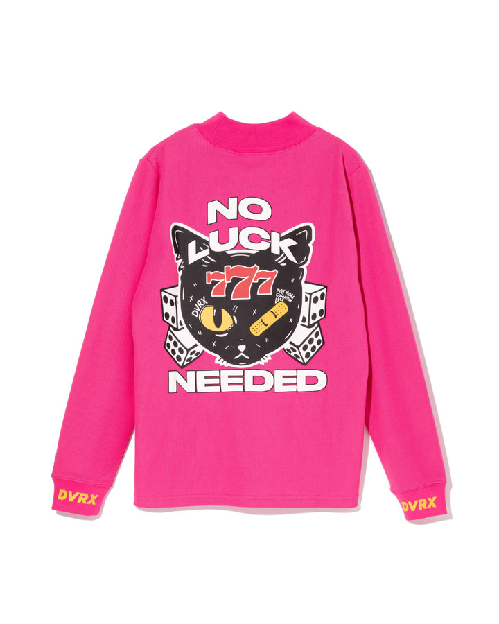 WOMEN No Luck Needed Mock Neck L/S 763474086-PINK