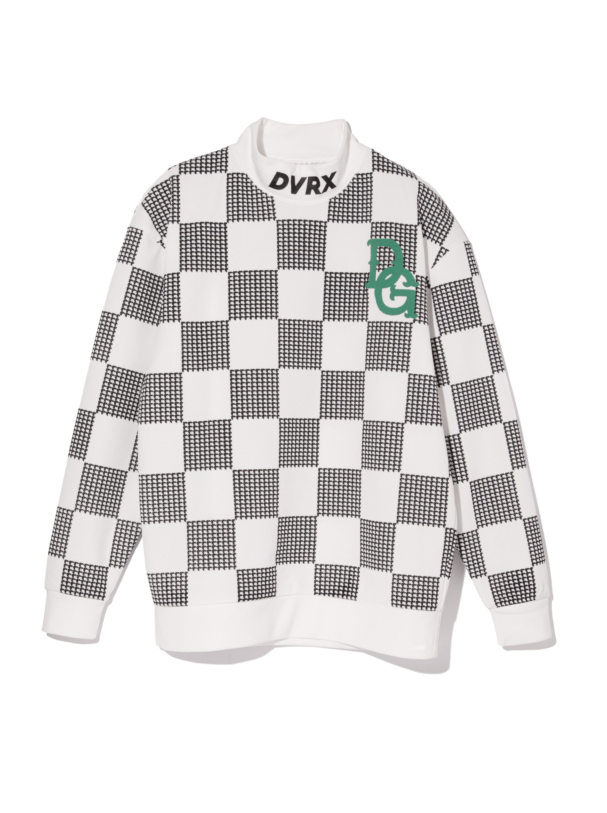 NEW Back 9 Checkerモックネック 763474025-WHITE