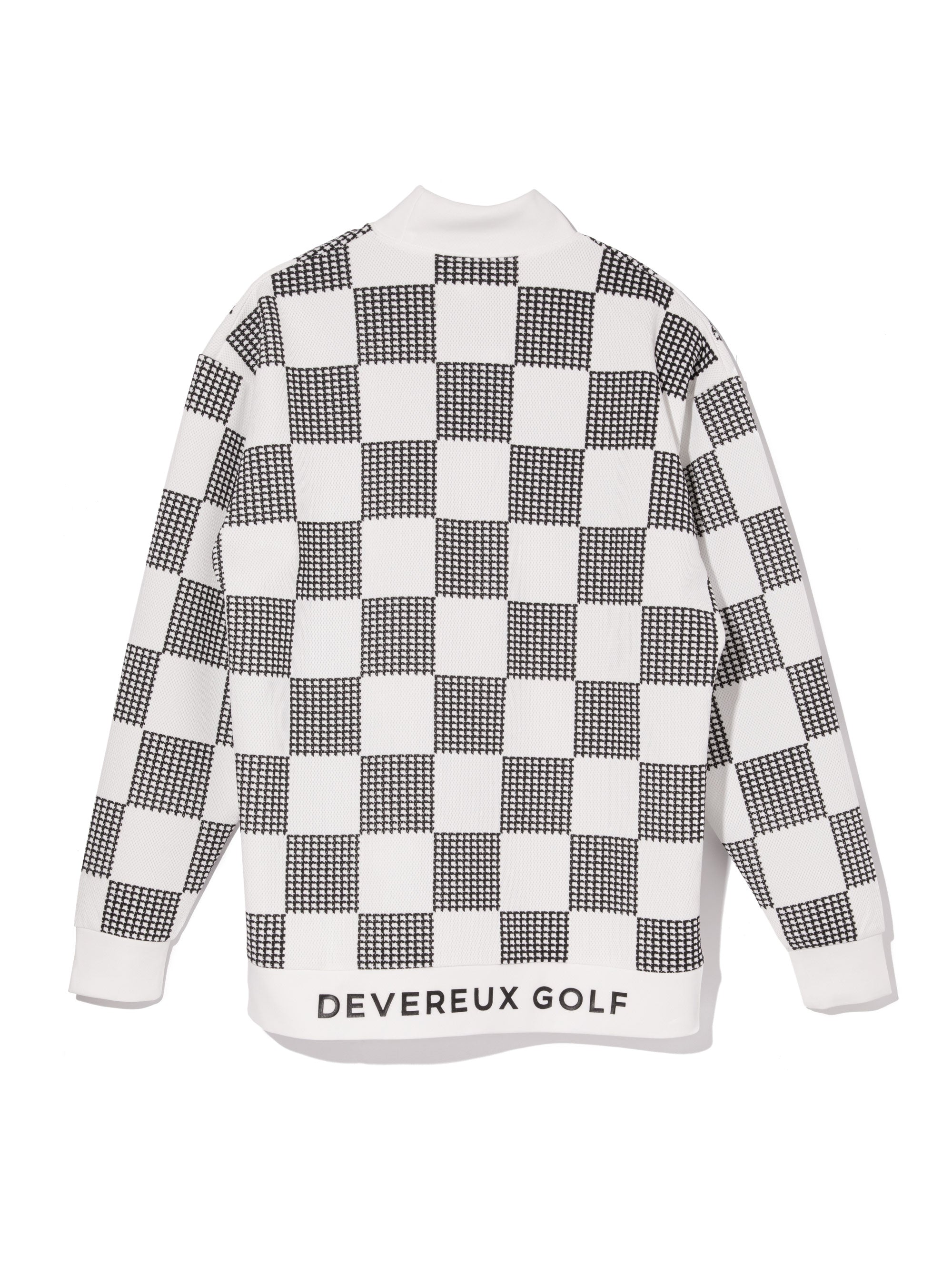 NEW Back 9 Checkerモックネック 763474025-WHITE