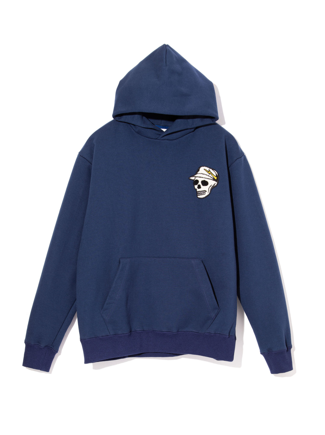 Icon SkullパッチHoodie 763474018-D/BLUE