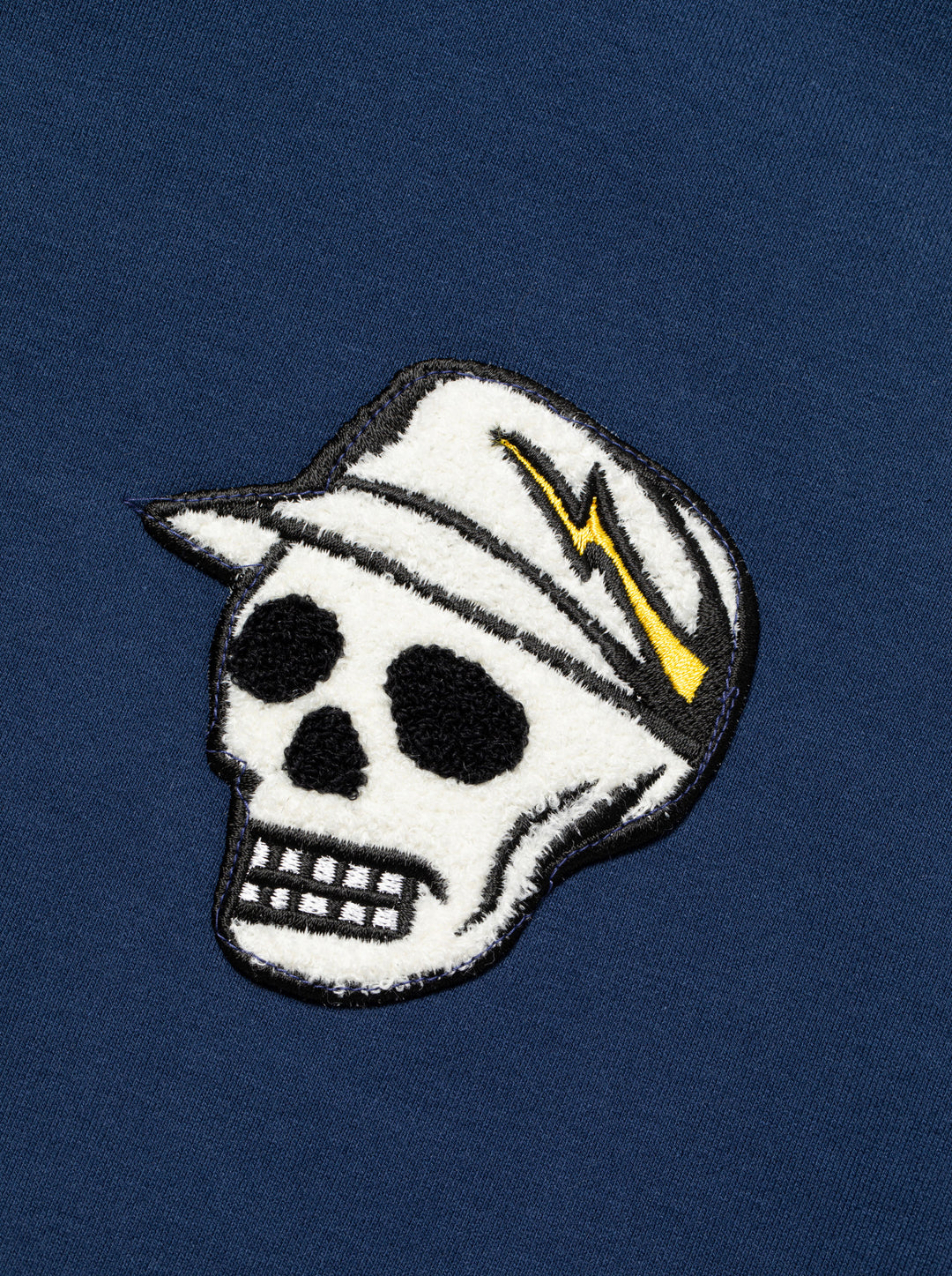 Icon SkullパッチHoodie 763474018-D/BLUE