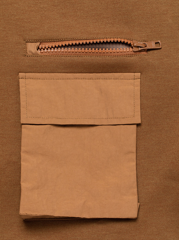 16 Run ClubモノフィラFull Zip Pocket JK 763474106-CAMEL