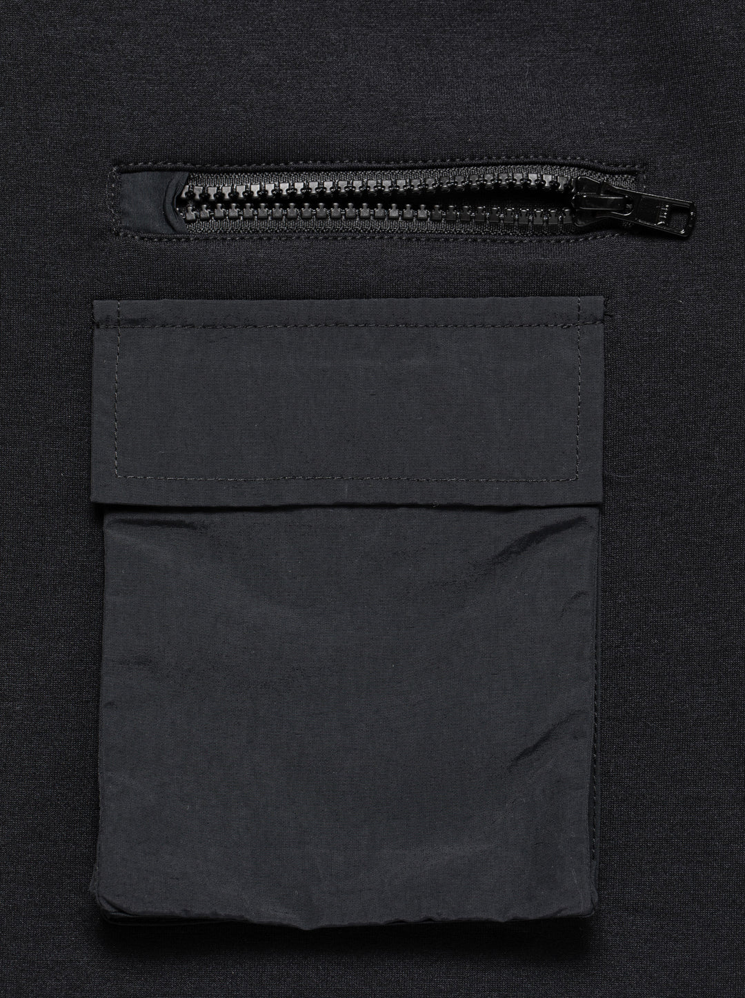16 Run ClubモノフィラFull Zip Pocket JK 763474106-BLACK