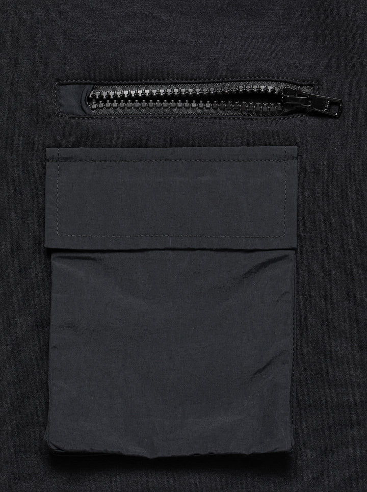 16 Run ClubモノフィラFull Zip Pocket JK 763474106-BLACK