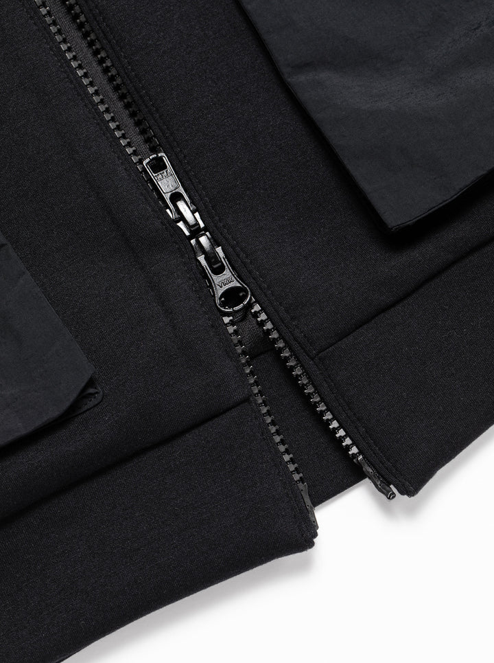 16 Run ClubモノフィラFull Zip Pocket JK 763474106-BLACK