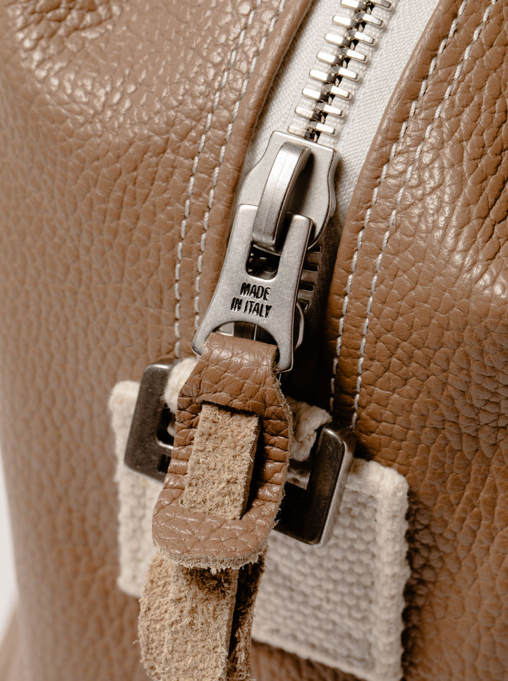 【DEVEREUX ×  MANIKOMIO】 レザーミディアムボストンBAG 763474861-TAUPE