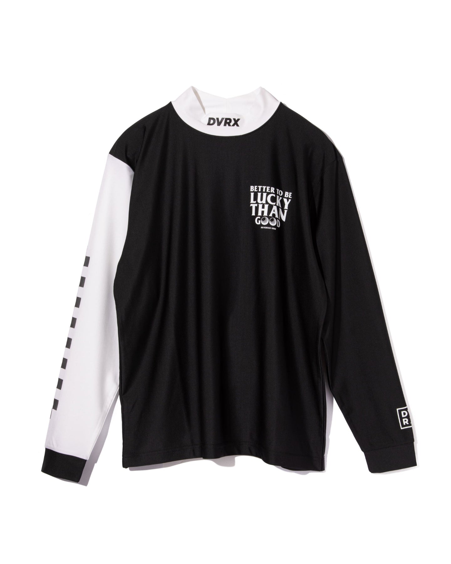 Peacy Mane Checker LS Mock Tee 763474020-BLACK