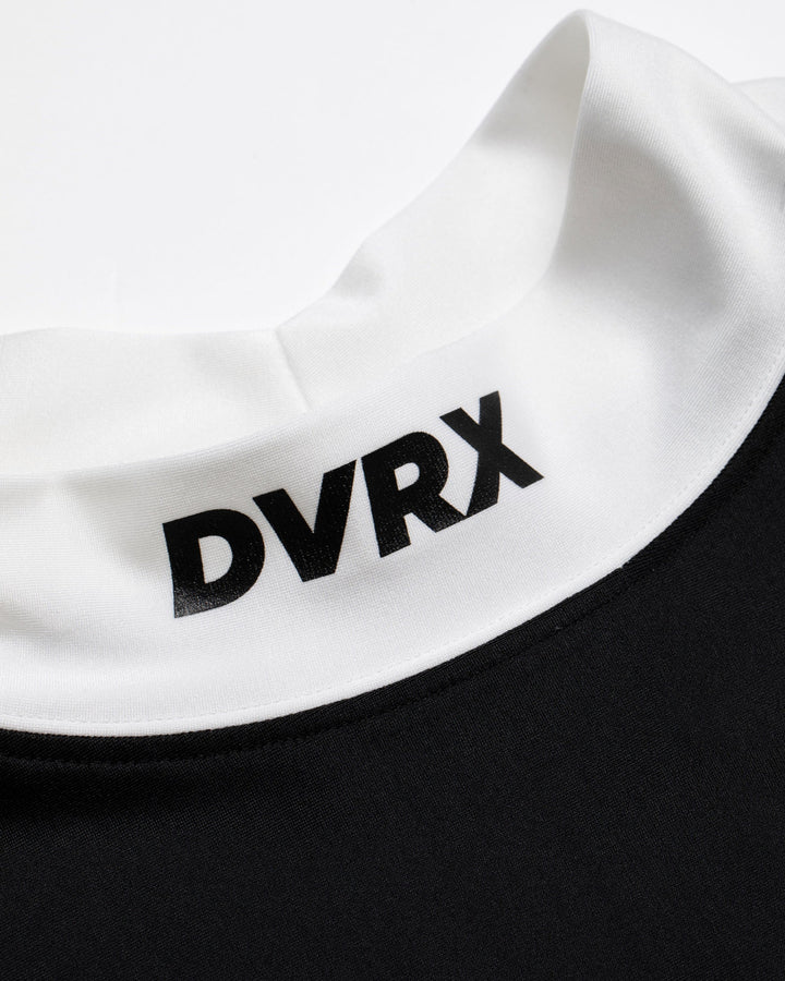 Peacy Mane Checker LS Mock Tee 763474020-BLACK