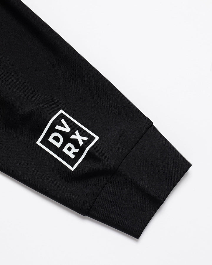 Peacy Mane Checker LS Mock Tee 763474020-BLACK