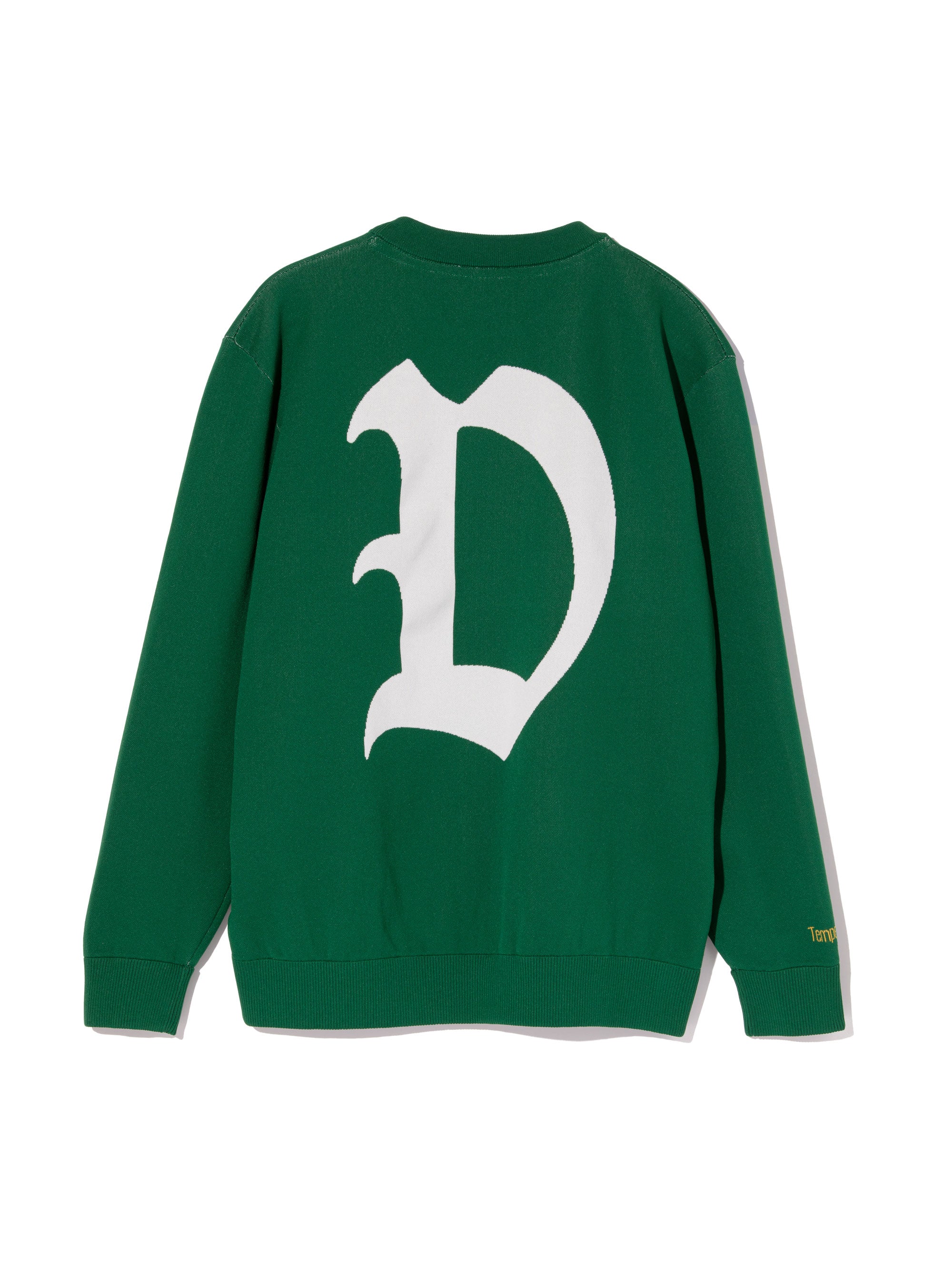 16G D Logo Knit Crewneck 763474704-DUCK GREEN