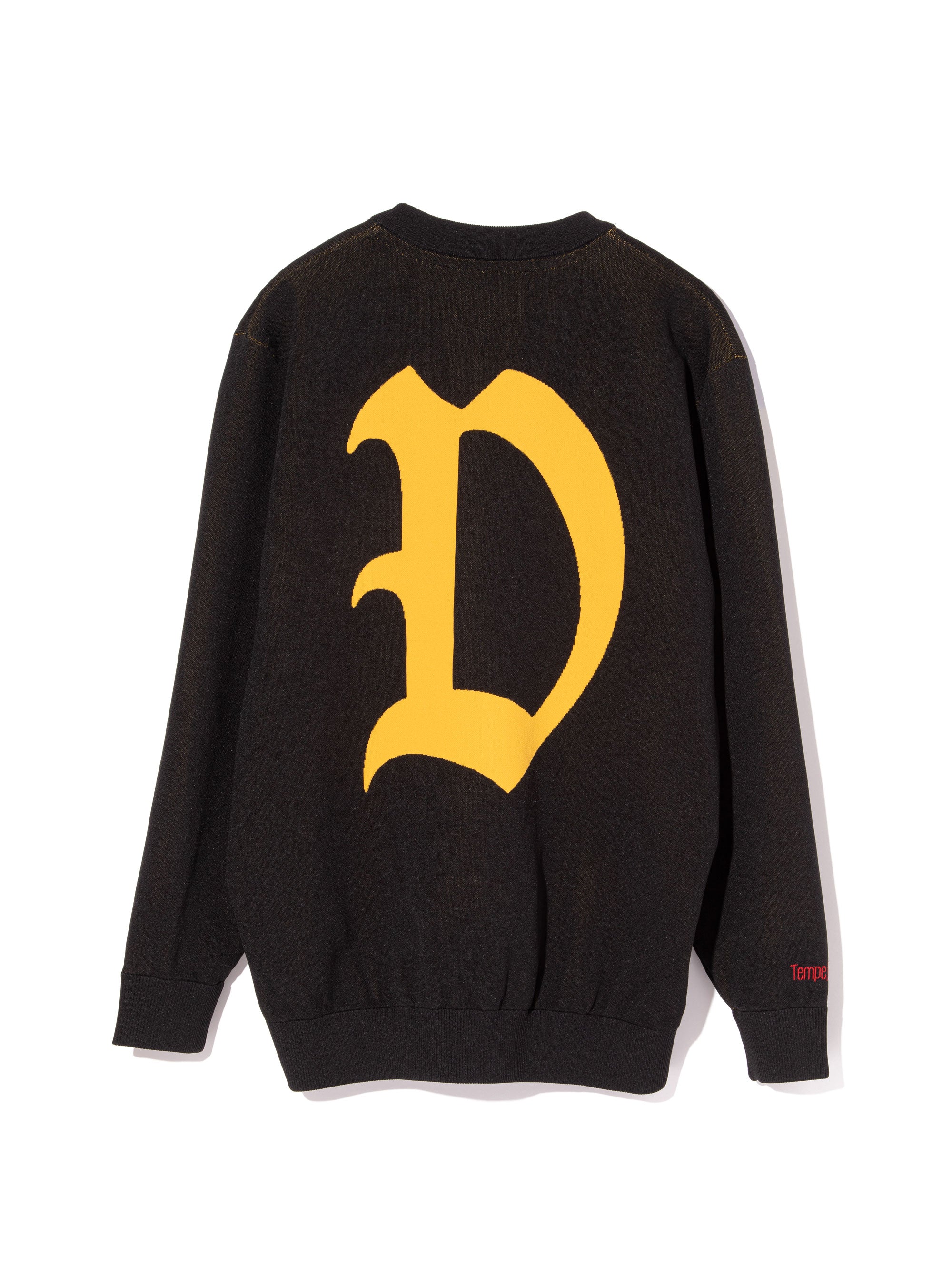 16G D Logo Knit Crewneck 763474704-BLACK