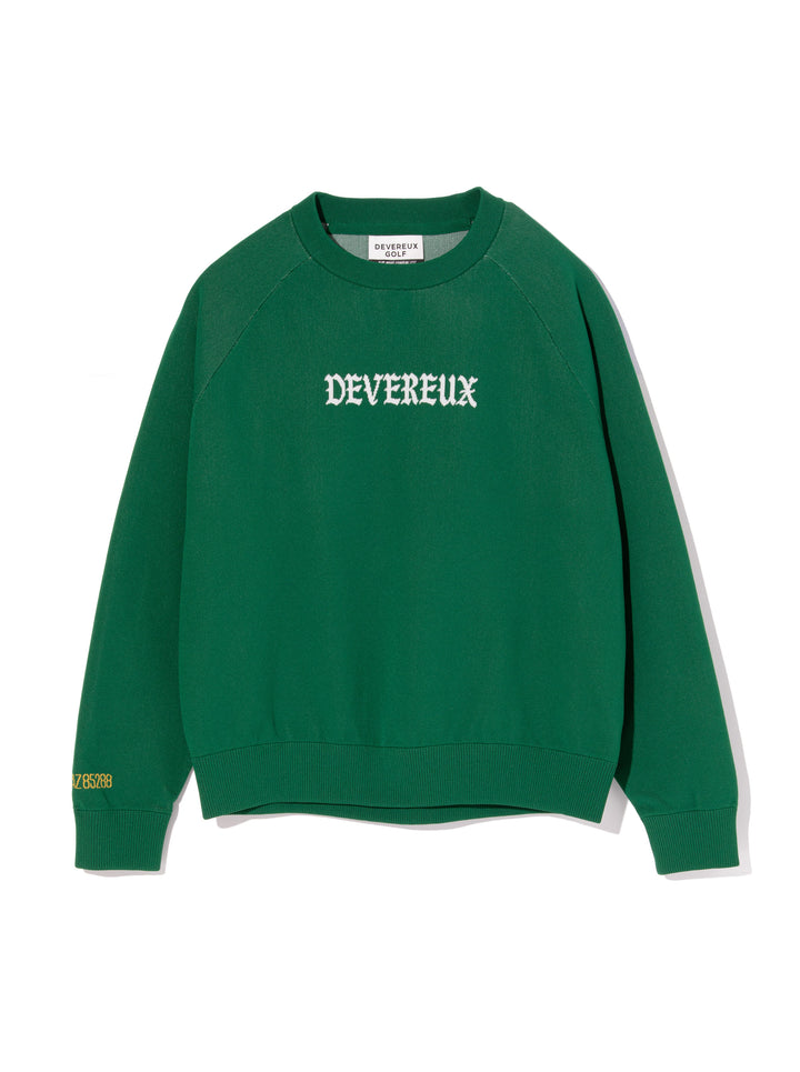 WOMEN 16G D Logo Knit Crewneck 763474772-DUCK GREEN