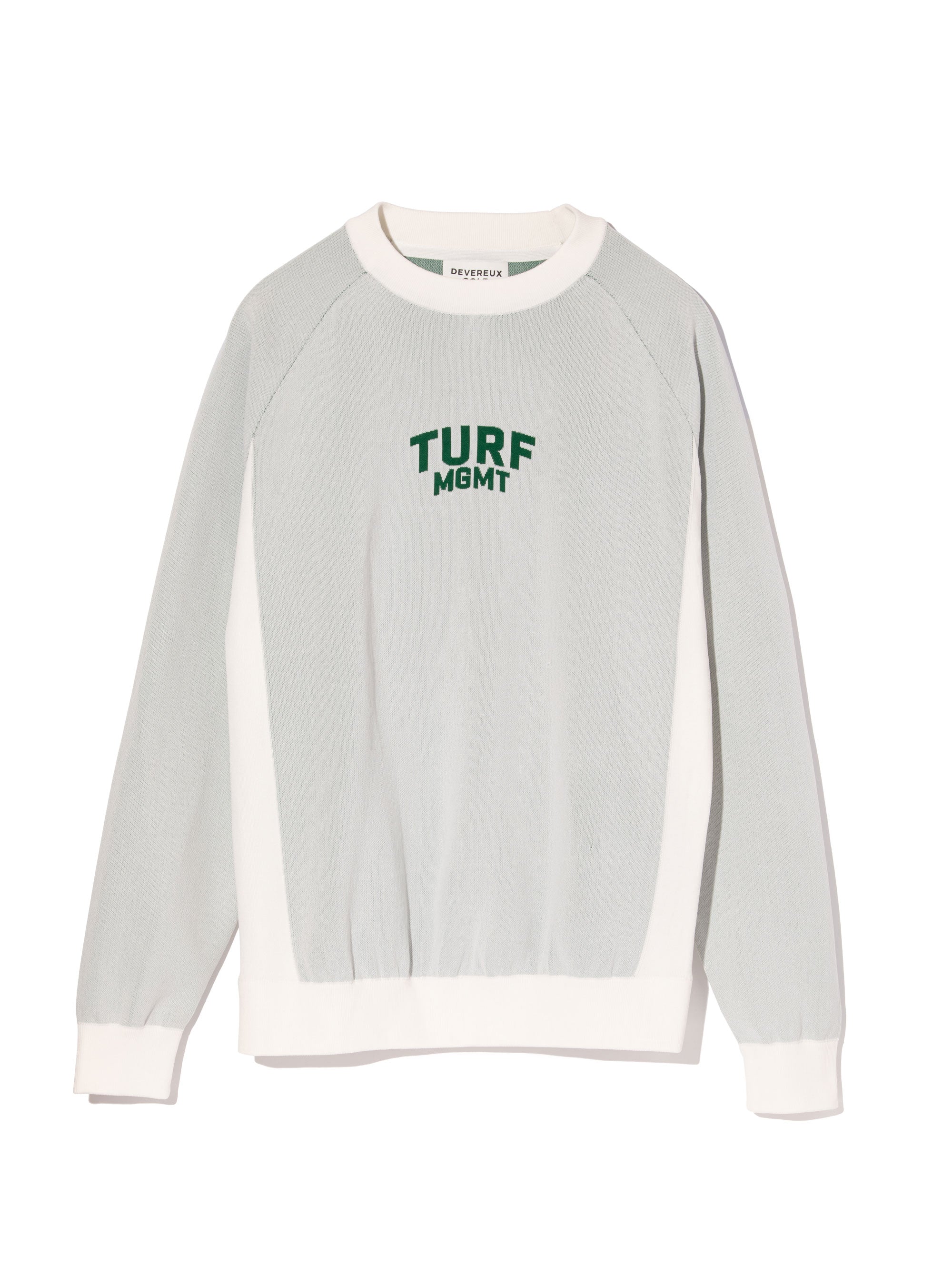 16G TURF MGMT Raglan Knit Crewneck 763474705-WHITE