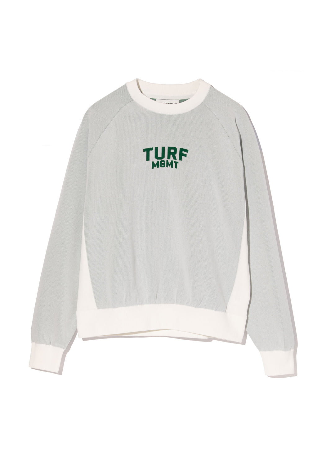 WOMEN 16G TURF MGMT Raglan Knit 7 Crewneck 763474773-WHITE