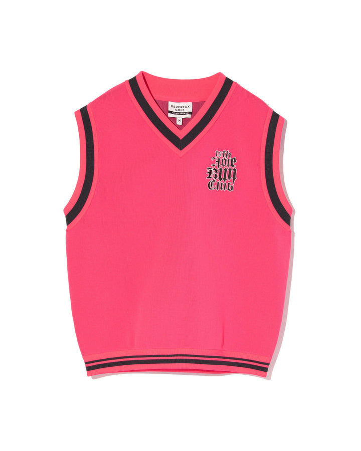 16th Hole Run Club Vネックベスト 763474703 PINK