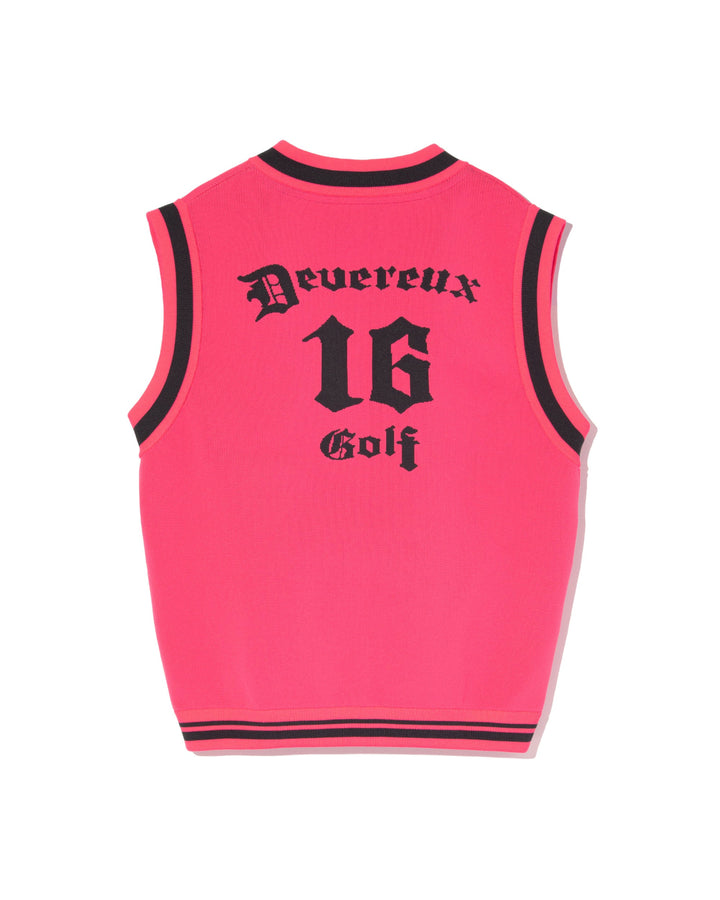 16th Hole Run Club Vネックベスト 763474703 PINK
