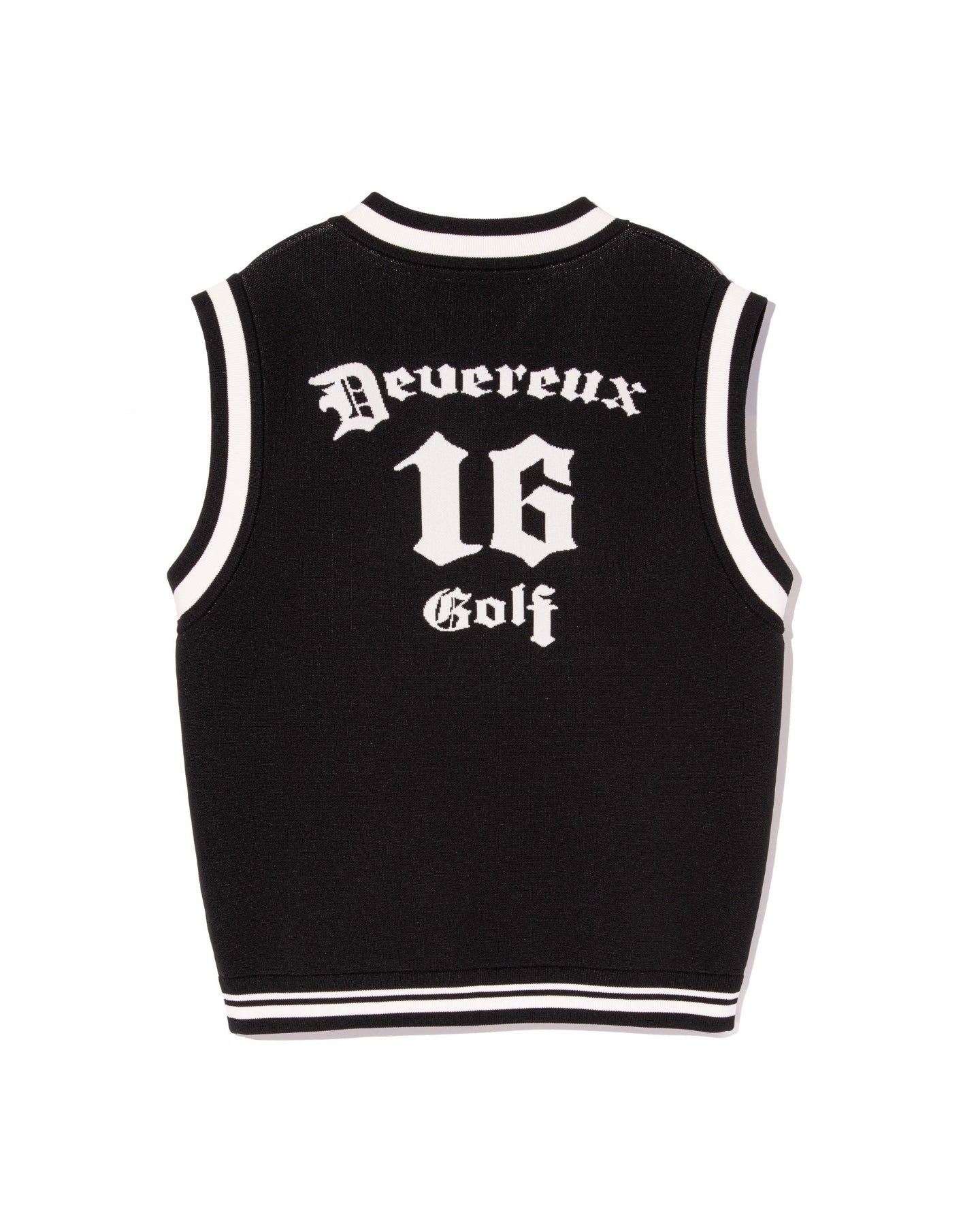 16th Hole Run Club Vネックベスト 763474703 BLACK