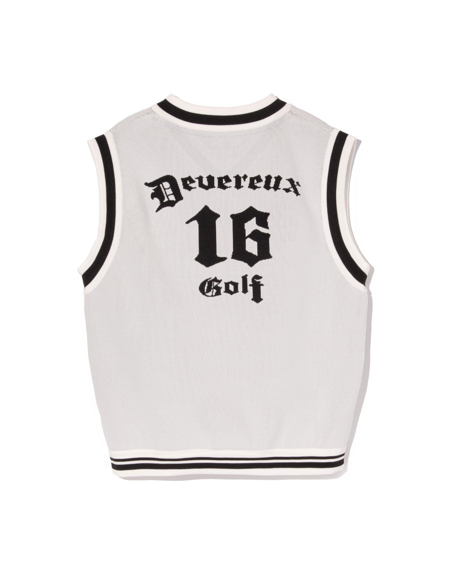 16th Hole Run Club Vネックベスト 763474703 WHITE