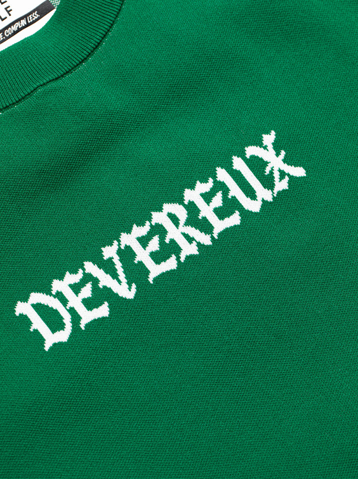 WOMEN 16G D Logo Knit Crewneck 763474772-DUCK GREEN