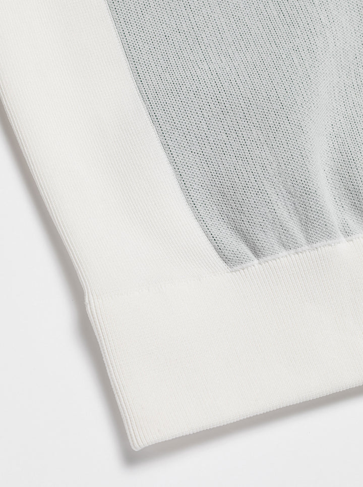 WOMEN 16G TURF MGMT Raglan Knit 7 Crewneck 763474773-WHITE