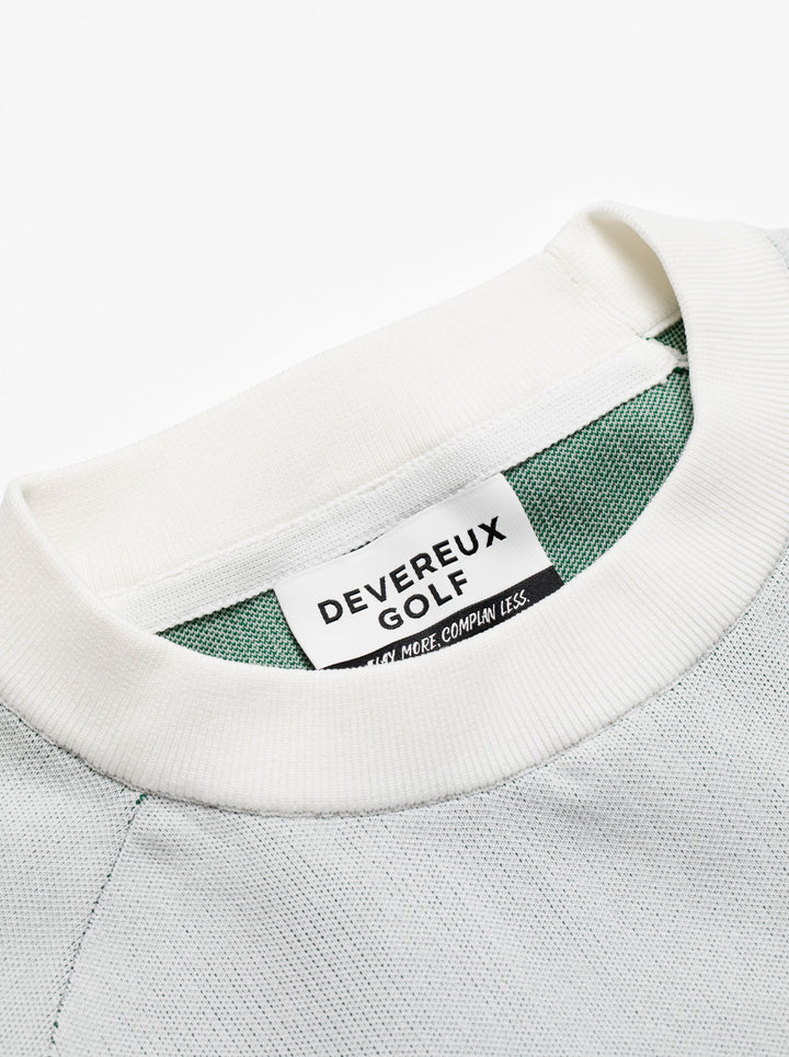 WOMEN 16G TURF MGMT Raglan Knit 7 Crewneck 763474773-WHITE