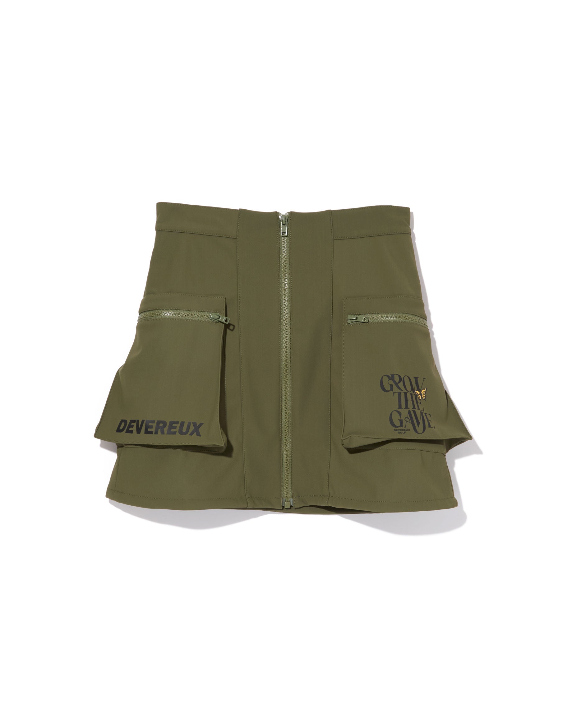 WOMENS  三層フリース フロントジップスカート 763474476-KHAKI