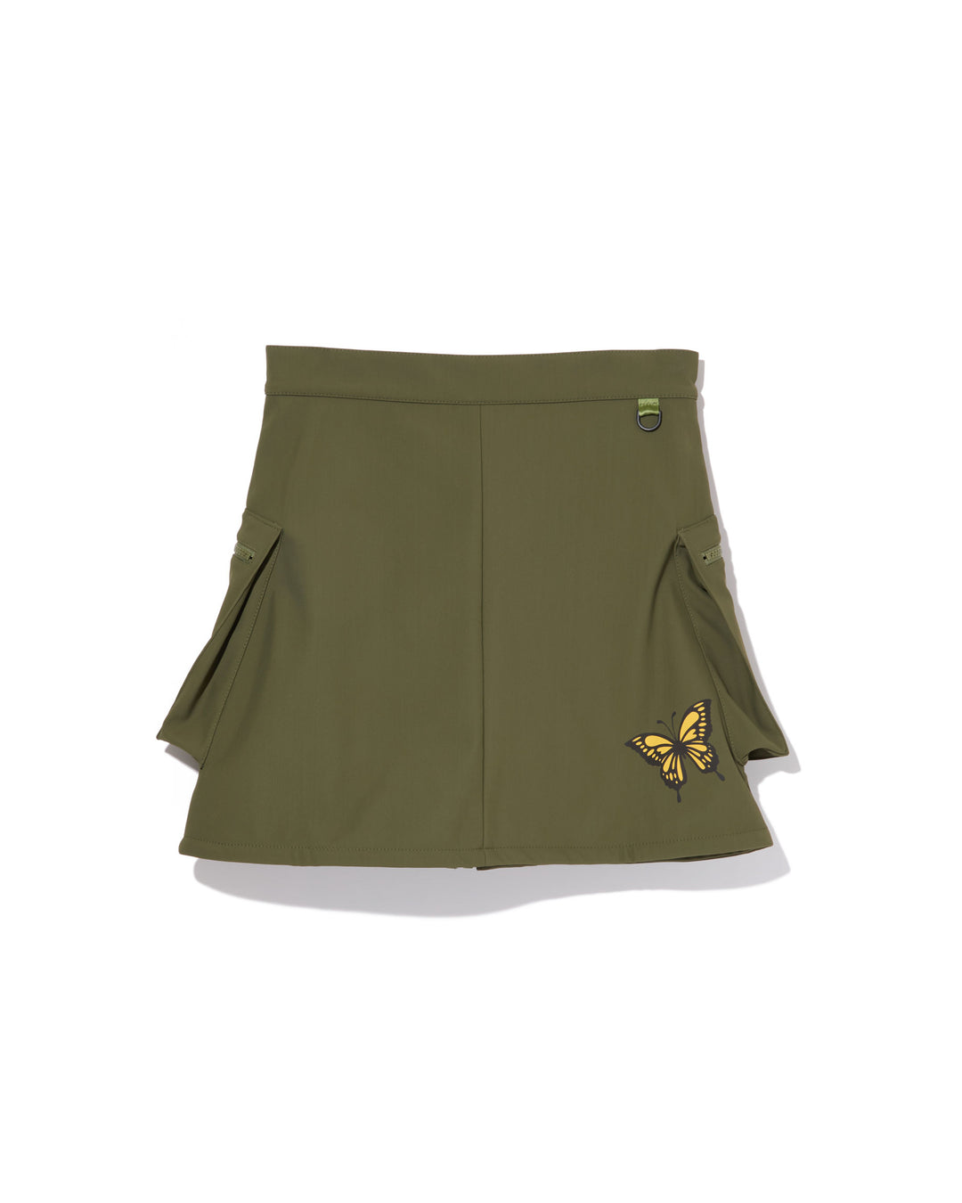 WOMEN  三層フリース フロントジップスカート 763474476-KHAKI