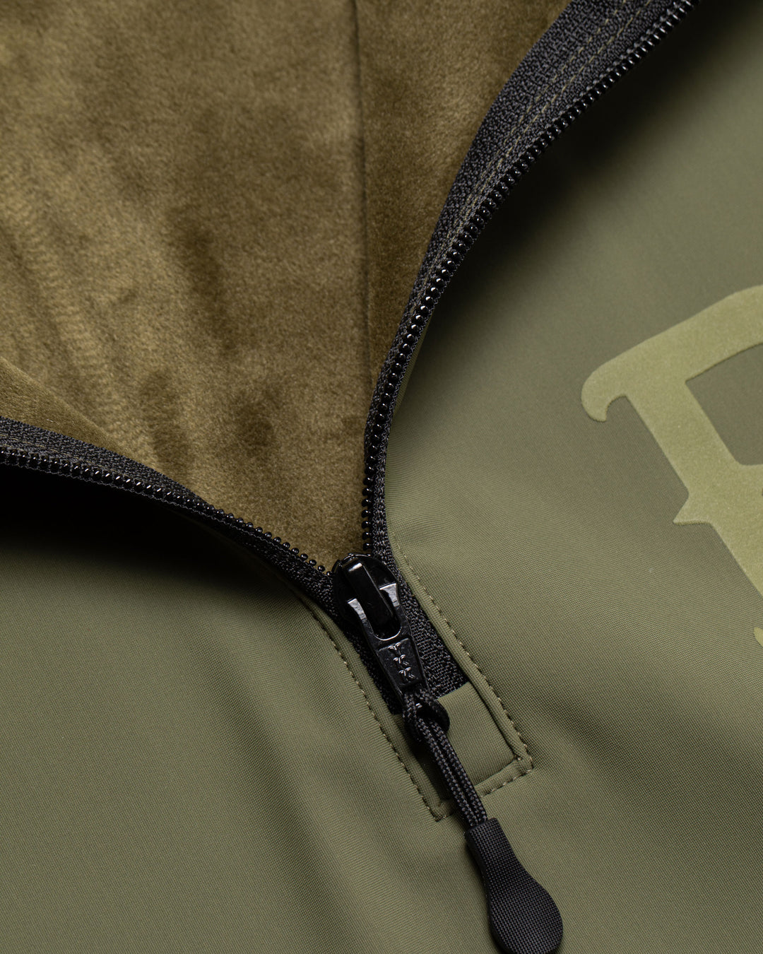 DG 三層フリースハーフジッププルオーバー 763474013-KHAKI