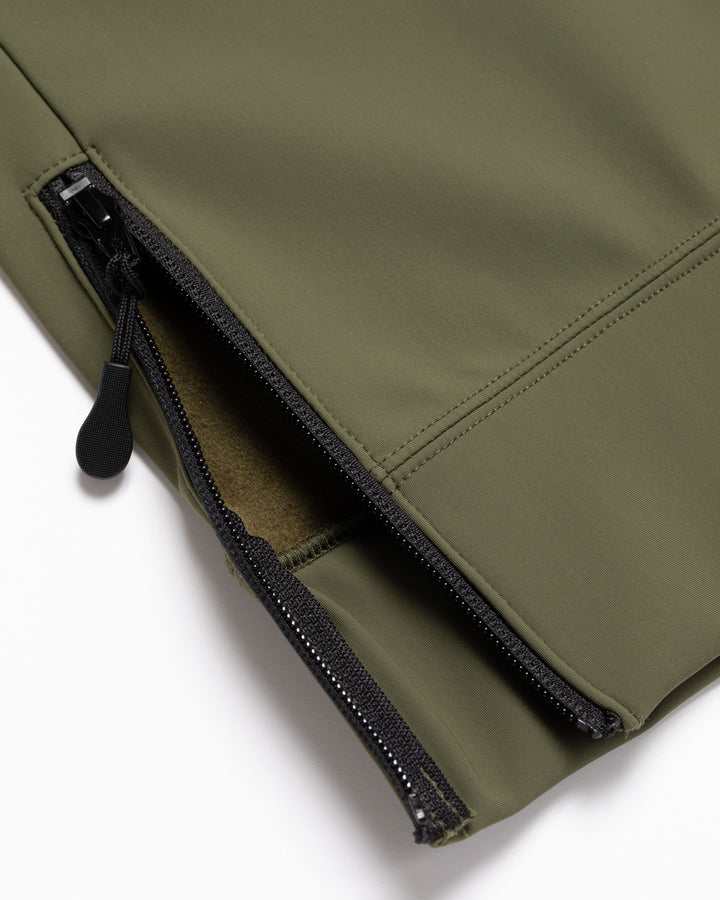 DG 三層フリースハーフジッププルオーバー 763474013-KHAKI