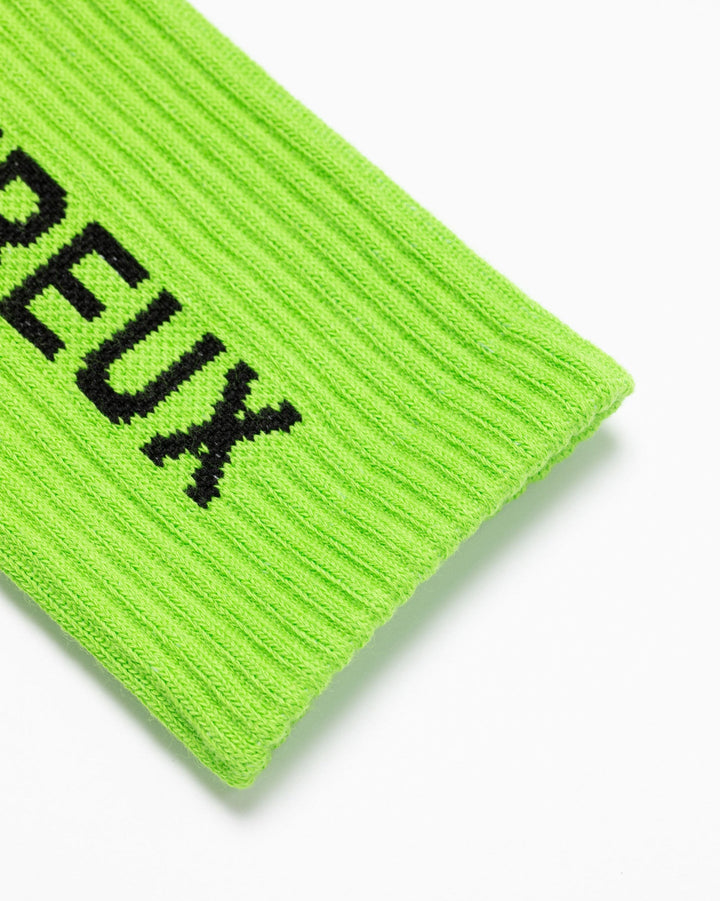 WOMEN Logo Regular Socks 763474838-F/GREEN