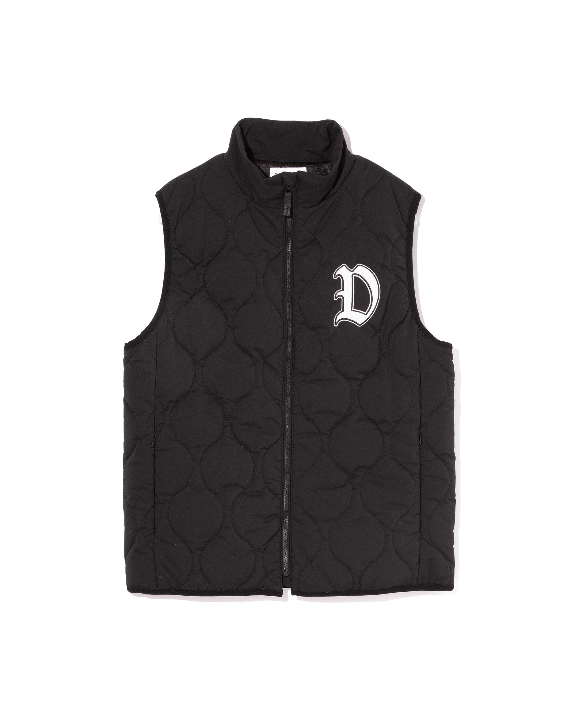 D Quilt Full Zip Vest 763474113-BLACK